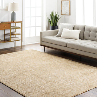 Area Rug, 7'10" x 10'2" in Beige Polyester