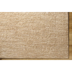 Area Rug, 7'10" x 10'2" in Beige Polyester