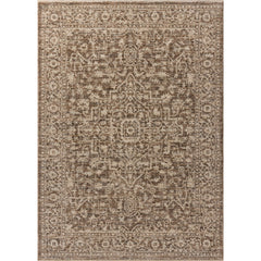 Area Rug 7'10" x 10'2" in Polyester with Brown, Beige, Gray and Taupe