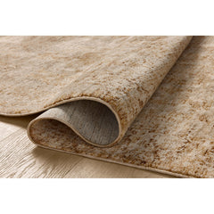 Area Rug, 7'10" x 10'2", Polyester in Beige, Yellow and Gold