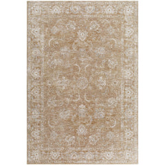 Area Rug 7'10" x 10'2" Polyester in Cream, Tan, Light Olive, Light Brown