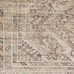 Area Rug, 7'10" x 10'2" with Oriental Pattern in Ivory/Black/Gray