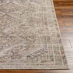 Area Rug, 7'10" x 10'2" with Oriental Pattern in Ivory/Black/Gray