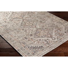 Area Rug, 7'10" x 10'2" with Oriental Pattern in Ivory/Black/Gray