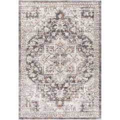 Area Rug, 7'10" x 10'3", Gray/Brown with High-Low Pile