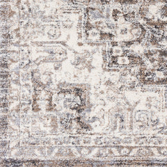 Area Rug, 7'10" x 10'3", Gray/Brown with High-Low Pile