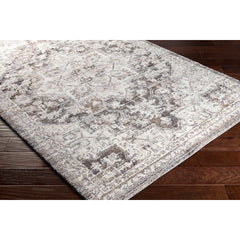 Area Rug, 7'10" x 10'3", Gray/Brown with High-Low Pile