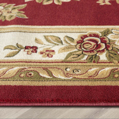 Area Rug, 7'10" x 10'6" in Red Polypropylene
