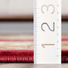 Area Rug, 7'10" x 10'6" in Red Polypropylene