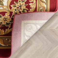 Area Rug, 7'10" x 10'6" in Red Polypropylene