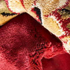 Area Rug, 7'10" x 10'6" in Red Polypropylene