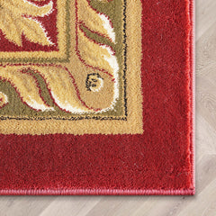 Area Rug, 7'10" x 10'6" in Red Polypropylene
