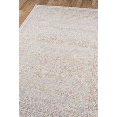 Area Rug, 7'10" x 10'6" with Polyester in Blue, Beige and Cream