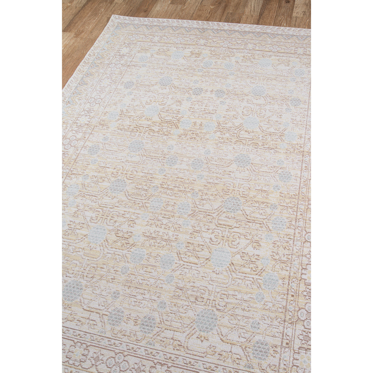 Area Rug, 7'10" x 10'6" with Polyester in Blue, Beige and Cream
