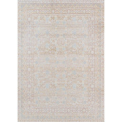 Area Rug, 7'10" x 10'6" with Polyester in Blue, Beige and Cream