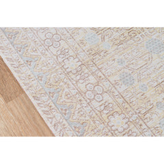 Area Rug, 7'10" x 10'6" with Polyester in Blue, Beige and Cream