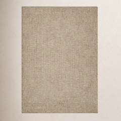 Area Rug, 7'10" x 10', Brown Polypropylene with Indoor/Outdoor Use