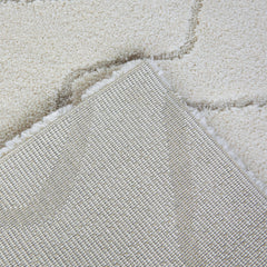 Area Rug, 7'10" x 10', Cream with Abstract Pattern