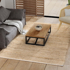 Area Rug, 7'10" x 10' Flatweave in Natural Fiber
