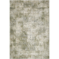 Area Rug, 7'10" x 10', Green Polypropylene