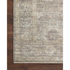 Area Rug, 7'10" x 10' in Beige and Gray Polyester