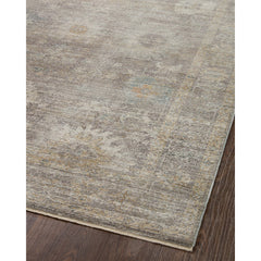Area Rug, 7'10" x 10' in Beige and Gray Polyester