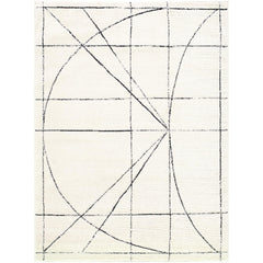 Area Rug, 7'10" x 10', Polyester with Abstract Pattern
