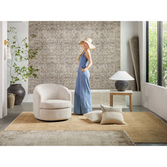 Area Rug, 7'10" x 10', Polyester with Abstract Pattern