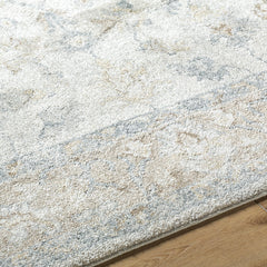 Area Rug, 7'10" x 10', Polypropylene in Blue, Beige and Brown