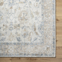 Area Rug, 7'10" x 10', Polypropylene in Blue, Beige and Brown