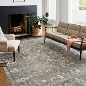 Area Rug, 7'10" x 10' Rectangle in Ivory, Beige and Green