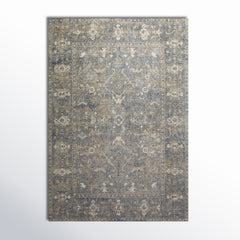 Area Rug, 7'10" x 10' Rectangle in Ivory, Beige and Green