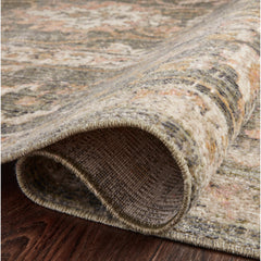 Area Rug, 7'10" x 10', Sage/Blush with Cream Accents