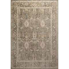 Area Rug, 7'10" x 10', Sage/Blush with Cream Accents