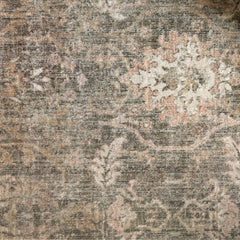 Area Rug, 7'10" x 10', Sage/Blush with Cream Accents