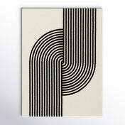 Area Rug, 7'10" x 10' with Striped Polyester Pile