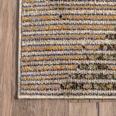 Area Rug, 7'10" X 11', Brown/Beige Abstract Pattern