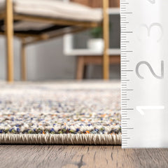 Area Rug, 7'10" X 11', Brown/Beige Abstract Pattern
