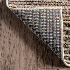 Area Rug, 7'10" X 11', Brown/Beige Abstract Pattern