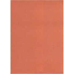 Area Rug, 7'10" x 11', Orange Shag with Polypropylene Pile