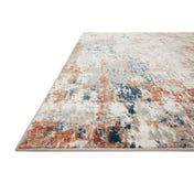 Area Rug, 7'11" x 10'6" with Ivory and White Abstract Pattern