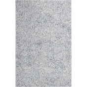 Area Rug, 7'6" x 9'6" with Blue and White Wool Pile