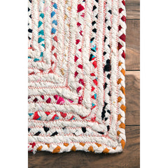 Area Rug, 7' 6" x 9' 6" with Ivory Handmade Cotton