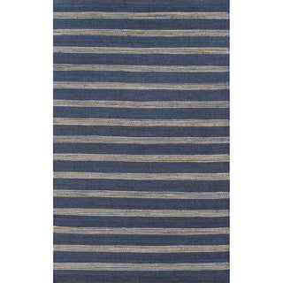 Area Rug, 7'6" x 9'6" with Navy Jute and Sisal