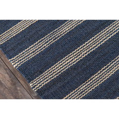 Area Rug, 7'6" x 9'6" with Navy Jute and Sisal