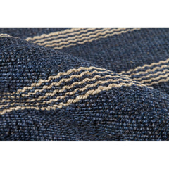 Area Rug, 7'6" x 9'6" with Navy Jute and Sisal