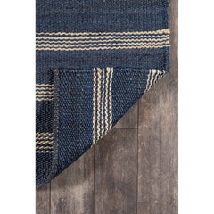 Area Rug, 7'6" x 9'6" with Navy Jute and Sisal