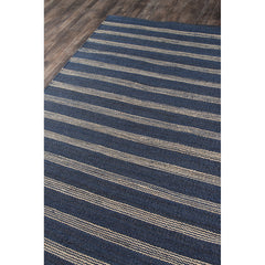 Area Rug, 7'6" x 9'6" with Navy Jute and Sisal