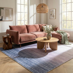 Area Rug, 7'7" x 10'10" with Violet Polyester