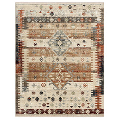 Area Rug, 7'7" x 10'2", Beige Polypropylene Pile